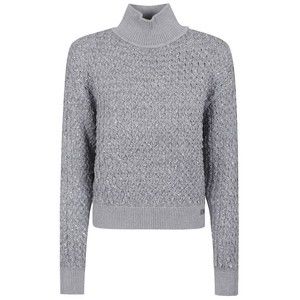 Elisabetta Franchi Textured Bouclé Sweater With High Neck - NWT